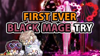 Road to Black Mage Our First EVER Black Mage Run We got SMASHED  Maplestory GMS [upl. by Nanette]