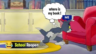 School Reopen  tom and jerry meme  Edits MukeshG [upl. by Ennail]