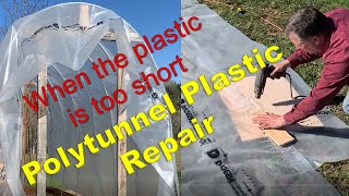 JOINING PLASTIC SHEETS TOGETHER How to replace greenhouse cover [upl. by Zweig]