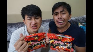 KOREAN SPICY NOODLE CHALLENGE PART 2 [upl. by Nevram]