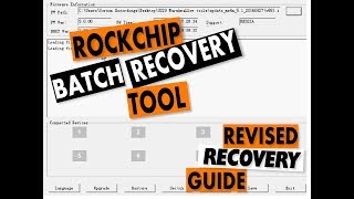 Rockchip 32293328 3288 3399  USB Recovery Android Tool Revised Universal Guide [upl. by Dosia829]