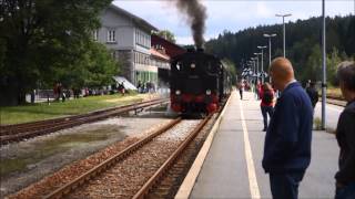 Dampfzug Bayerisch Eisenstein  Zwiesel [upl. by Cirek110]