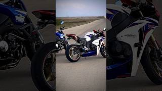 Cbr1000rr and cbr600rr wheeling side by side موتورسنگين تك چرخ explore [upl. by Grimbly]