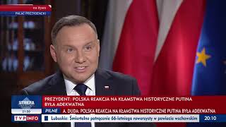 Prezydent Andrzej Duda w TVP Info Polska jest bezpieczna [upl. by Htebsil]