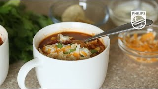 How to Make Taco Soup in the Philips Soup Maker  HR220470 [upl. by Acired170]