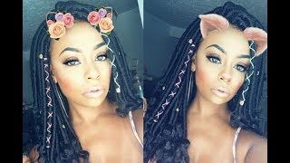 My First Attempt at Goddess Locs  Zury Crochet Braid 2X Goddess Loc Braid Loose Wave 18quot [upl. by Laetitia]