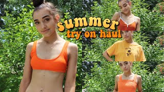 SUMMER TRY ON CLOTHING HAUL Zaful Forever 21 American Eagle [upl. by Ormiston]