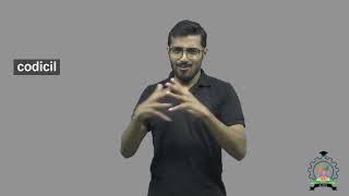 quotCodicilquot  Indian Sign Language Tutorial  How to Sign [upl. by Fabria598]