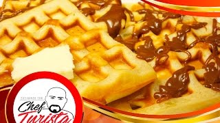 Como hacer waffles  crujientes por fuera y suaves por dentro [upl. by Ecniuq]