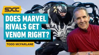 Does Marvel Rivals’ Venom Get Creator Todd McFarlane’s Approval  Comic Con 2024 [upl. by Nwahsyt]