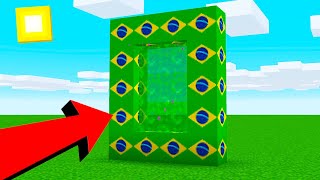 🌎 Fui para o BRASIL no MINECRAFT é verdade funciona [upl. by Fortier468]