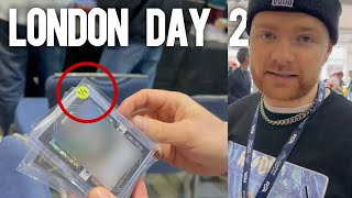 LONDON CARD SHOW DAY 2 BUYING A BLACK PRIZM 11 AUTO [upl. by Aiken]