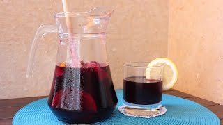 🍷SANGRÍA Receta Original🍷 🍓🍋🍎🍊🍑 [upl. by Arnst]