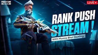 Grandmaster Live Rank Push Free Fire Telugu  Munna Bhai is Live  Telugu Gaming Live MBG [upl. by Ozkum280]