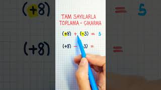 7SINIF🔴TAM SAYILARLA TOPLAMAÇIKARMA📌Aynı Kurala Göre Yapılır Küçük Bir Farkla ➡️ tamsayılar✅️✅️ [upl. by Calise]