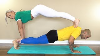 HOT COUPLES YOGA CHALLENGE [upl. by Arag166]