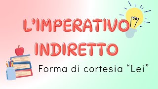 O IMPERATIVO INDIRETTO no italiano [upl. by Weinreb]