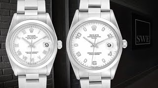 Rolex Datejust 31mm 68240 vs Rolex Date 34mm 15200 Comparison  SwissWatchExpo [upl. by Shulins]