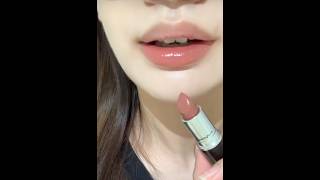 맥 러스터 글래스 립스틱 508 허그미 발색 Mac Lustreglass Lipstick 508 HUG ME [upl. by Wylma692]