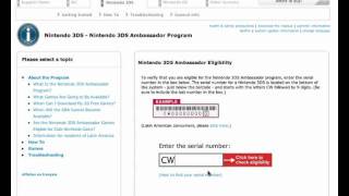 Nintendo 3DS Ambassador Eligibility [upl. by Enialedam548]