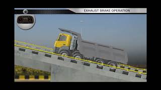 BHARATBENZ TECHNICAL EXHAUST BRAKE OPERATION [upl. by Sev]