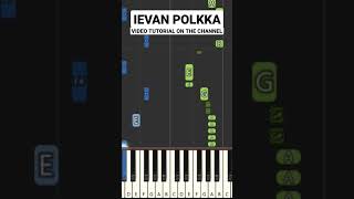 Loituma  Ievan Polkka  Piano Tutorial shorts [upl. by Gorton]