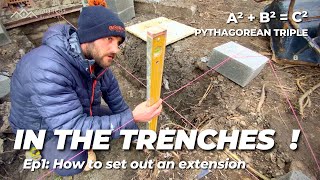 In the trenches  Ep1 Building a house extension  Bricklaying in the foundations [upl. by Hicks]