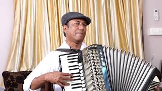 INSTRUMENTAL ON PIANO ACCORDION  MERE SAPANO KI RANI ft Nitin Doshi [upl. by Asfah]