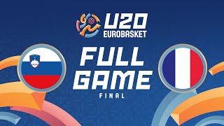 FINAL  Slovenia v France  Full Basketball Game  FIBA U20 EuroBasket 2024 [upl. by Allemrac]