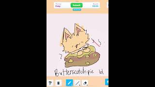 Butter scotch pie I tried cute robloxspeeddraw roblox cat robloxart [upl. by Ronacin]