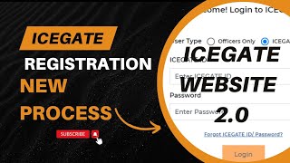 New Process For Icegate Registration  website 20  How To Register AD code at icegate new website [upl. by Ann]