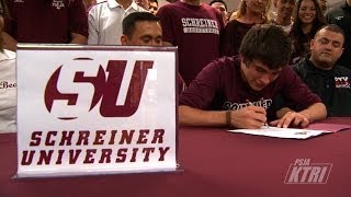 PSJA High School Senior Luis Mancillas Signs Letter of Intent to Schreiner University [upl. by Valorie417]