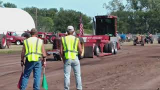 Massey Harris 44 pulling 5000 Div II at Newcastle NE 2024 [upl. by Peck]