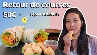 RETOUR DE COURSES 50€ MAGASIN ASIATIQUE  GRANDS FRAIS  REPAS  ETUDIANT [upl. by Jaella]