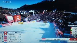 Marco Schwarz Riesenslalom Adelboden 2023 [upl. by Idnerb]