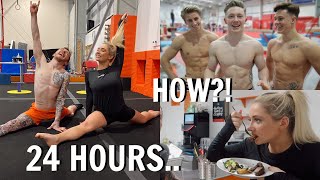 I ATE and trained like an olympic gymnast for 24 hours ad [upl. by Enileoj697]