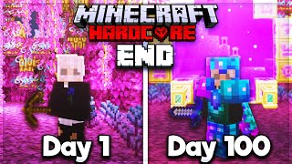 I Survived 100 Days of HARDCORE Minecraft in the END ONLY [upl. by Madelina650]