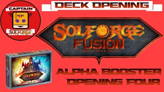 SolForge Fusion Alpha Booster Opening Four [upl. by Nyrat]