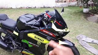 Modifikasi full fairing R25 v2 di byson [upl. by Lahcsap]