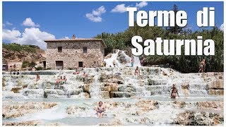 Италия Тоскана термы Сатурнии  Italy Toskana Terme di Saturnia [upl. by Charmaine]