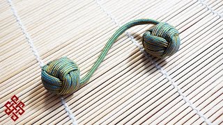 How to Make a Monkeys Fist Paracord Begleri Fidget Toy Tutorial [upl. by Alika856]