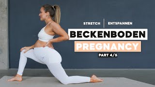 BECKENBODEN Part 4  Stretching amp Entspannung für leichtere Geburt 🤰  Schwangerschaft Dehnung [upl. by Aihsoem379]