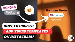 How to create add yours templates on Instagram  How to get add yours templates sticker on Instagram [upl. by Alyel]