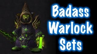 10 Badass Male Warlock Transmog Sets 1 World of Warcraft [upl. by Ybot]