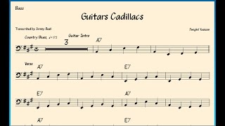 Guitars Cadillacs  Bass Chart  Free Download [upl. by Charlet789]