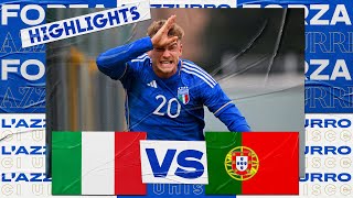 Highlights ItaliaPortogallo 21  Under 20  Elite League [upl. by Nosro]