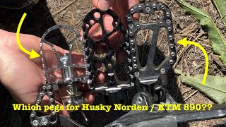 Footpeg options for the Husqvarna Norden 901 and KTM 890 [upl. by Curt658]