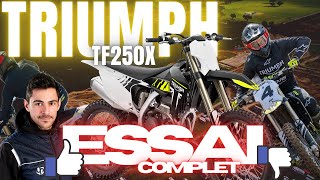 La motocross la  puissante du marché  Test Triumph MX TF250X [upl. by Otrebire]