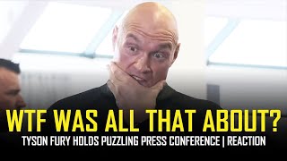 TYSON FURYS PUZZLING PRESS CONFERENCE 🤔 [upl. by Asiole]