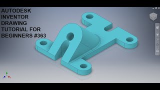 Autodesk Inventor Drawing Tutorial 363  Inventor Tutorial for Beginners  3d drawing Tutorials [upl. by Landa]